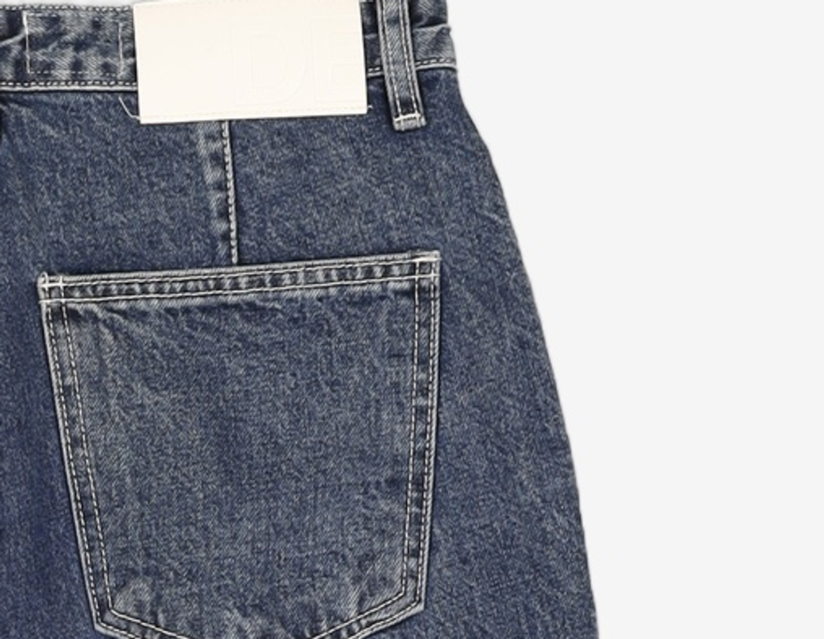 데케트(DECET) [AMC 데님]Dawn 1Pleats Jeans DCPT023Blue 30