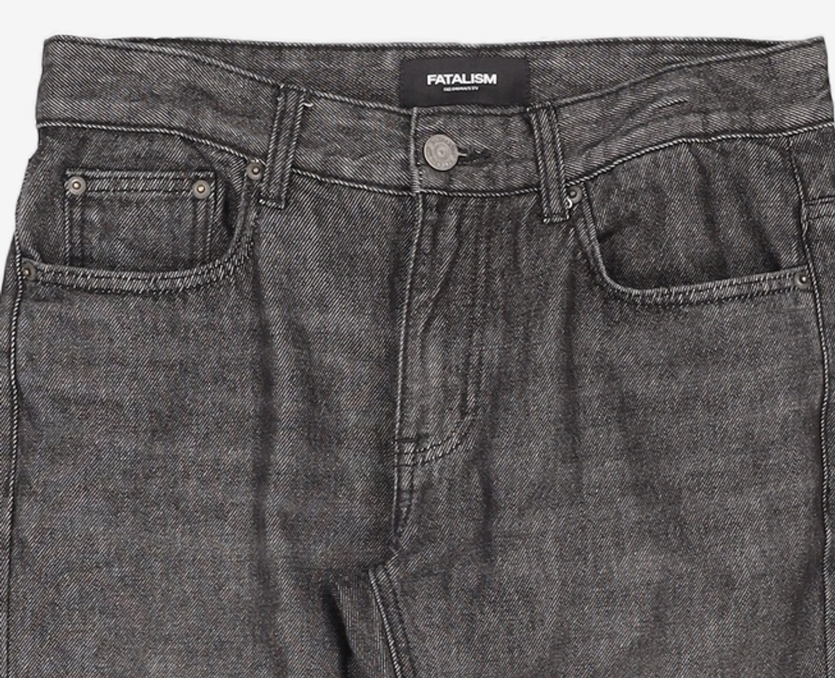 페이탈리즘(FATALISM) #0215 Melt black straight fit 46