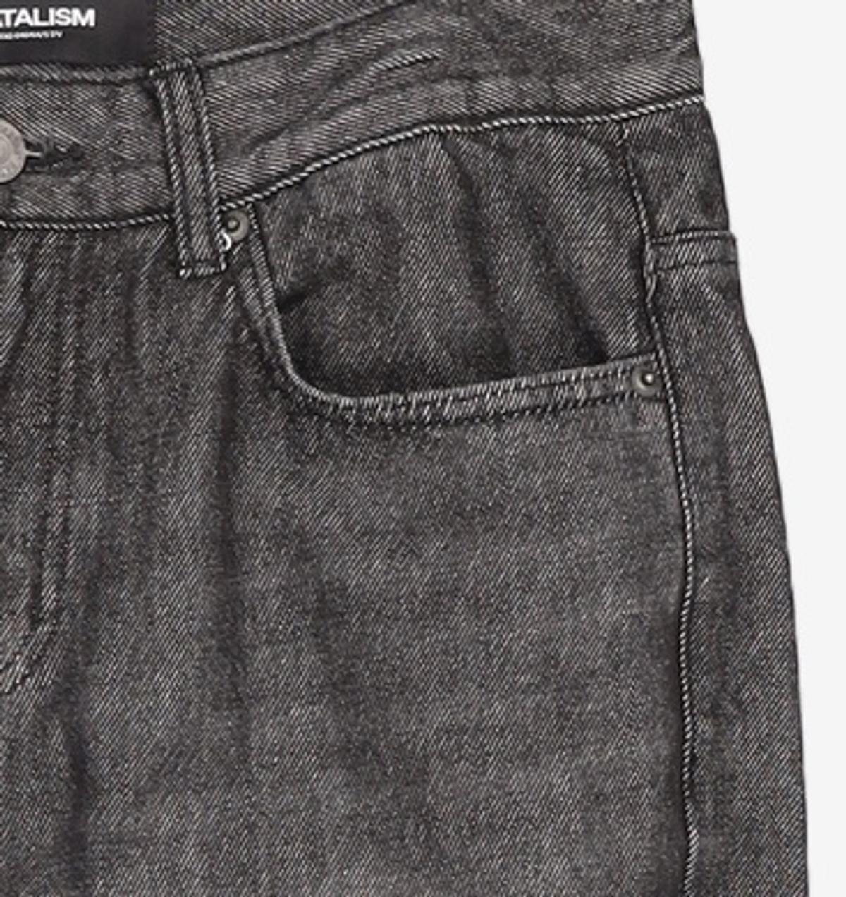 페이탈리즘(FATALISM) #0215 Melt black straight fit 46