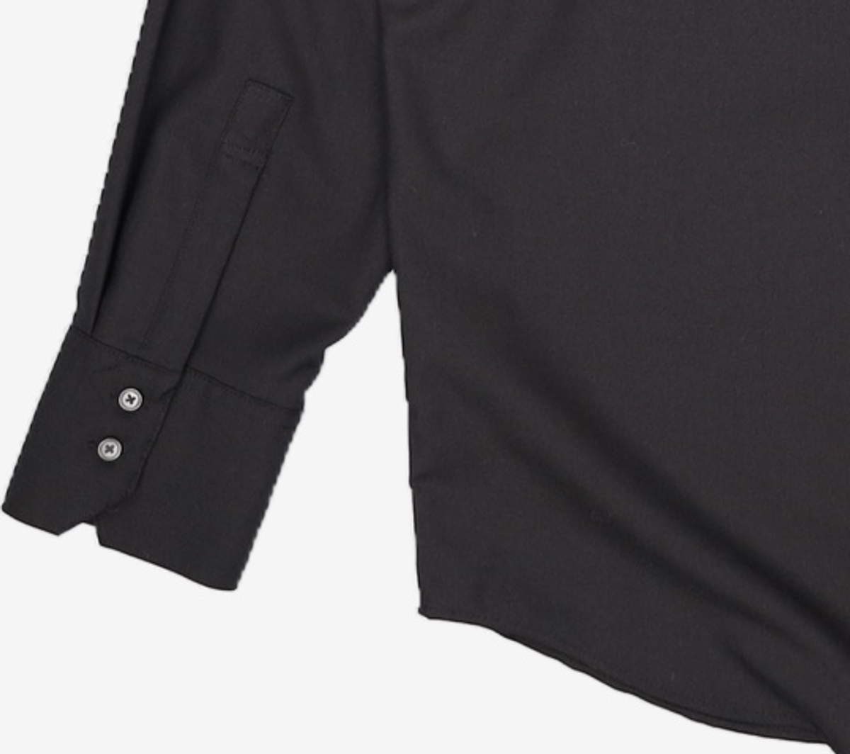 드로우핏(DRAW FIT) 오버사이즈 히든 미니멀 셔츠 [BLACK] XL