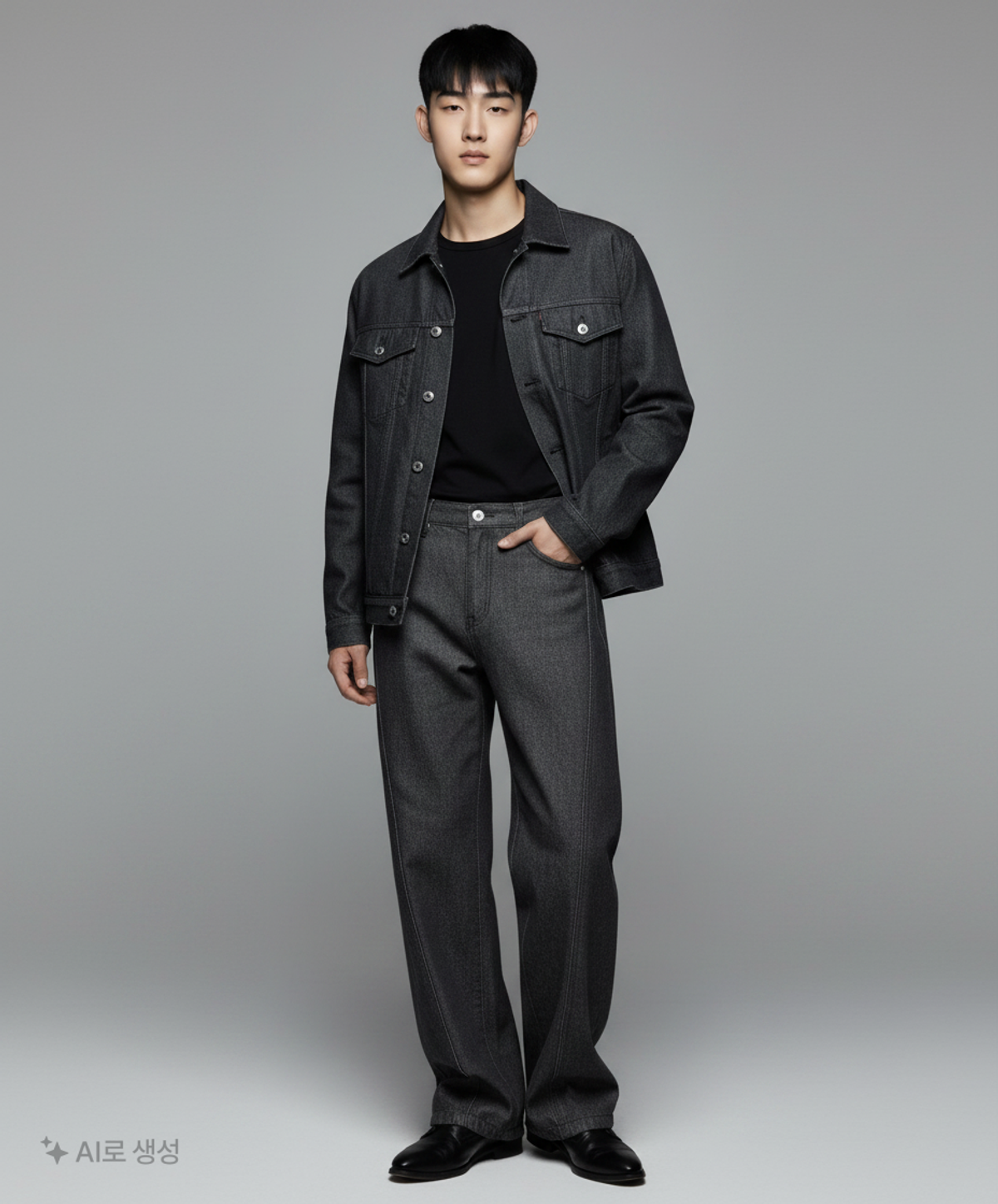 데케트(DECET) Curved Wide Jeans DCPT033Black 28