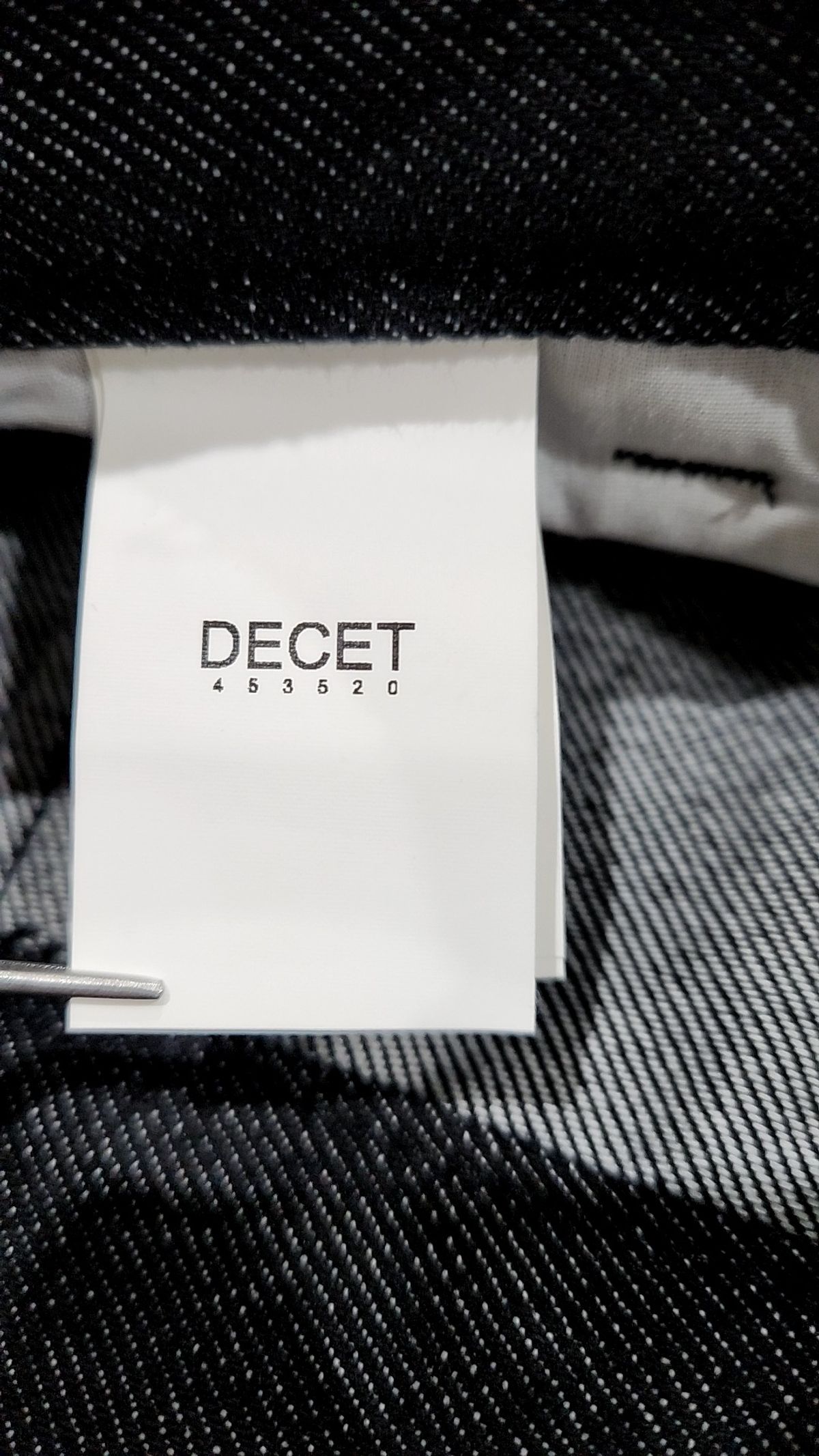 데케트(DECET) Curved Wide Jeans DCPT033Black 28
