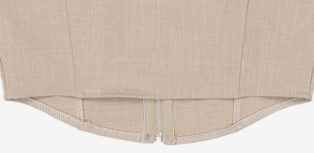 제로플래닛(ZEROPLANET) 엘레나 스퀘어 뷔스티에 [BEIGE] S