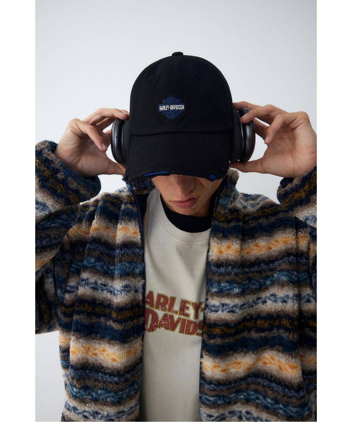 할리데이비슨 컬렉션스®(HARLEY-DAVIDSON COLLECTIONS®) [American Vintage] B&S 빈티지 볼캡 블랙 HH16381002