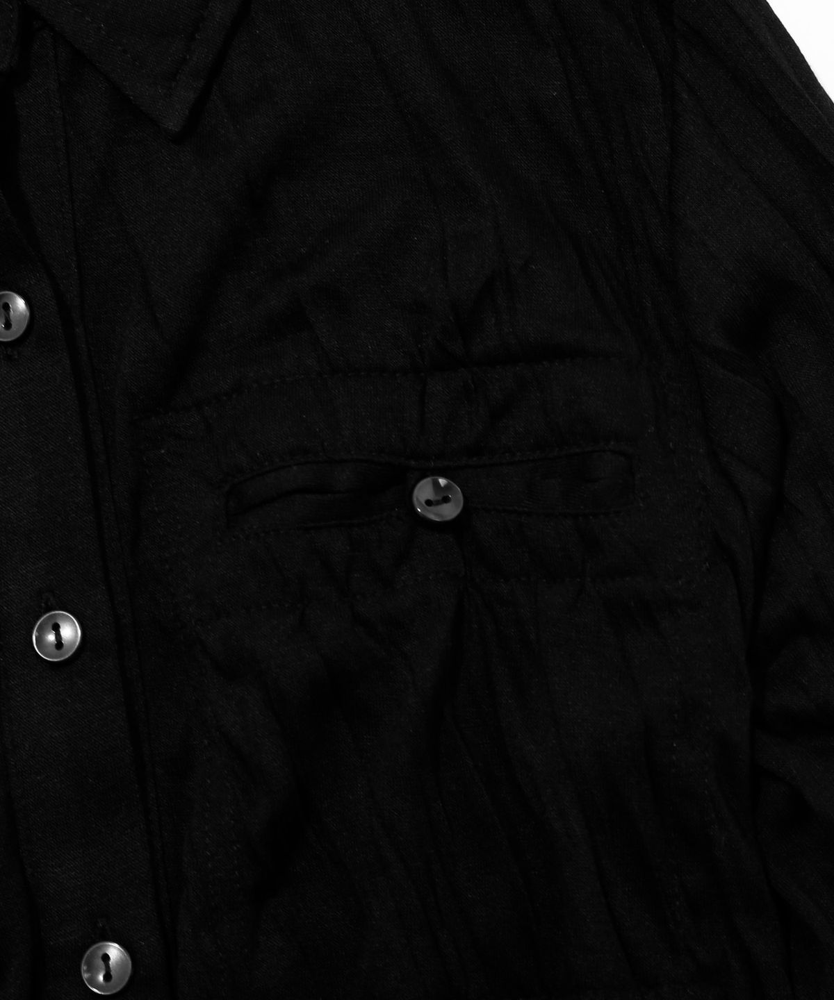 키지코(KIJIKO) ke210. Linkle Soft Slim Shirt Black