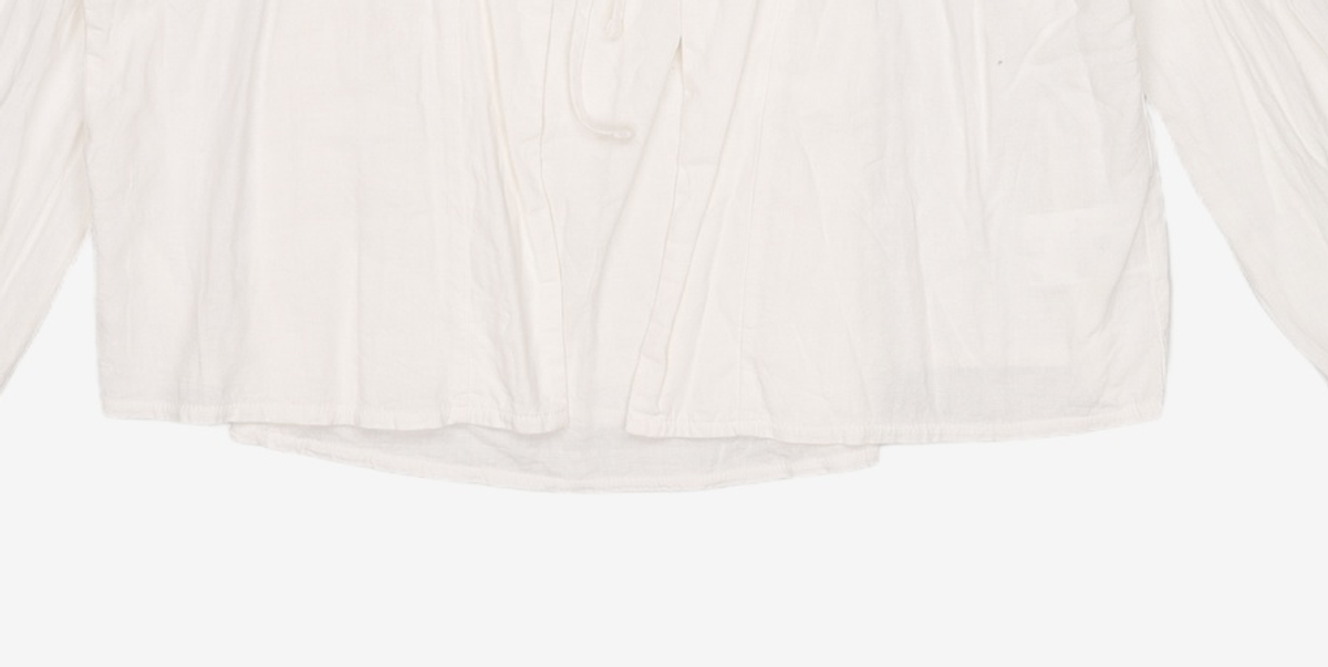 논로컬(NONLOCAL) Linen Shirring Cardigan - White FREE