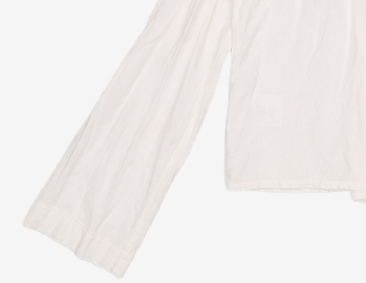 논로컬(NONLOCAL) Linen Shirring Cardigan - White FREE