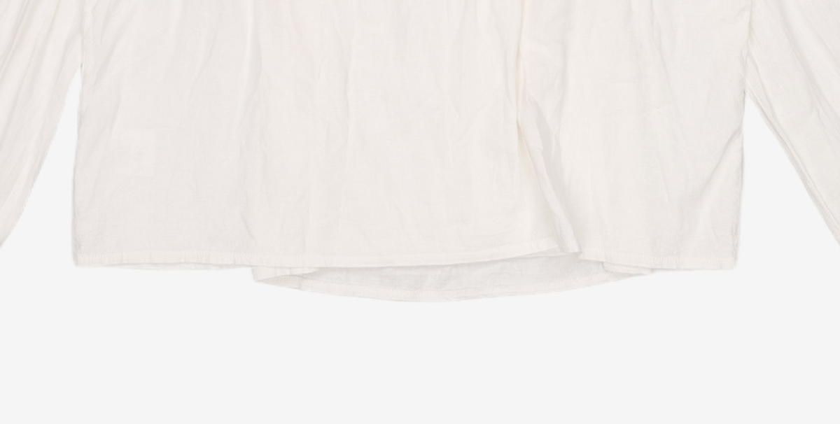 논로컬(NONLOCAL) Linen Shirring Cardigan - White FREE