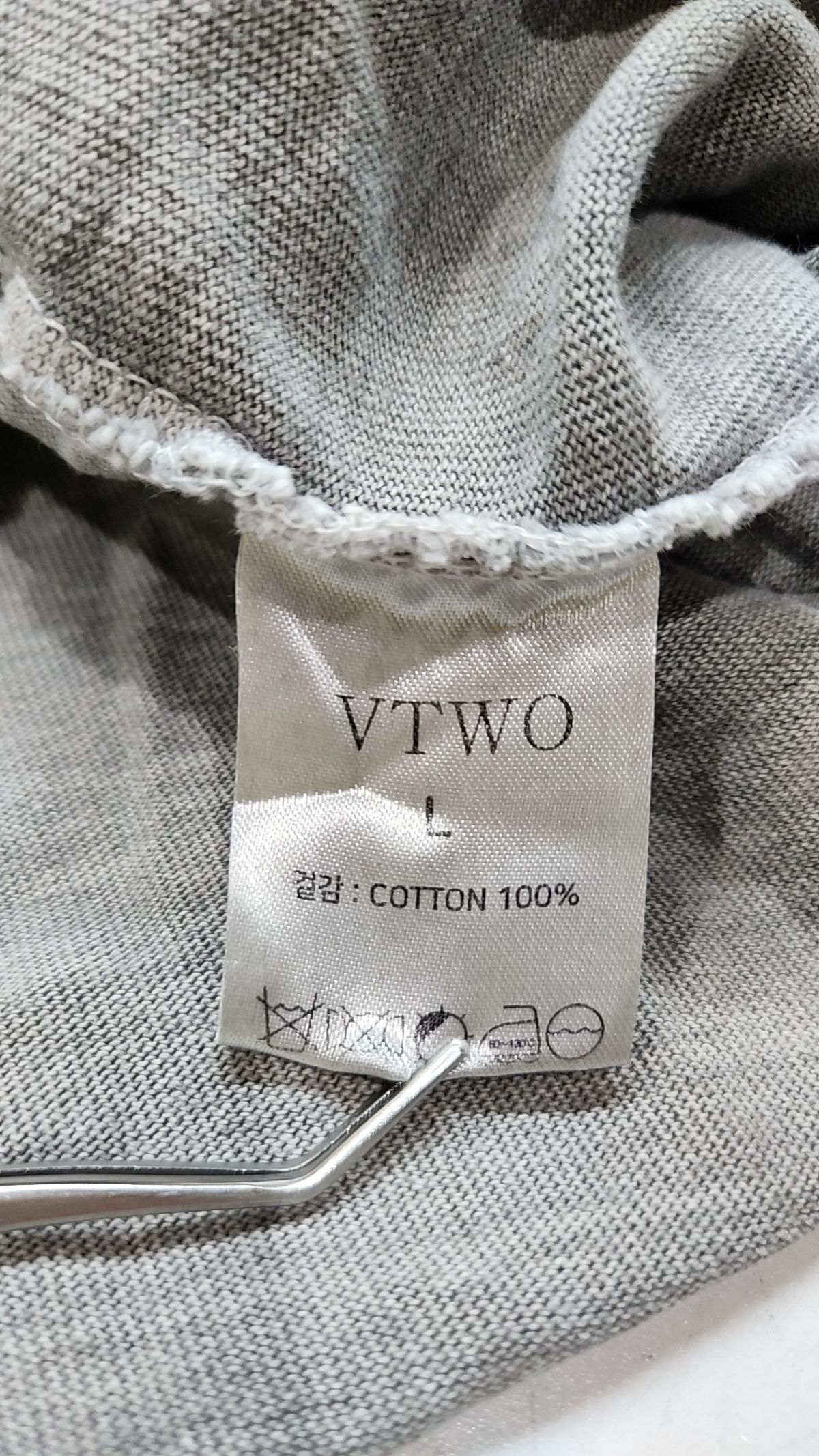 브이투(VTWO) 반소매 티셔츠 L
