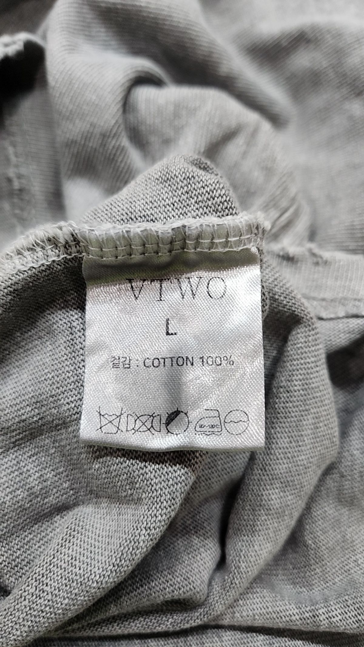 브이투(VTWO) 반소매 티셔츠 L