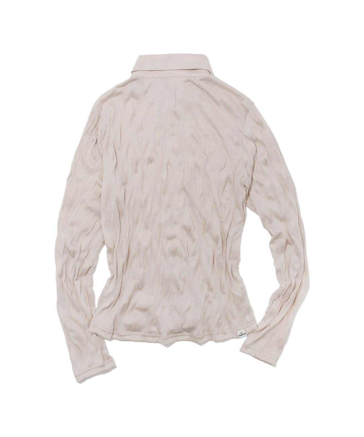 키지코(KIJIKO) ke210. Linkle Soft Slim Shirt Beige