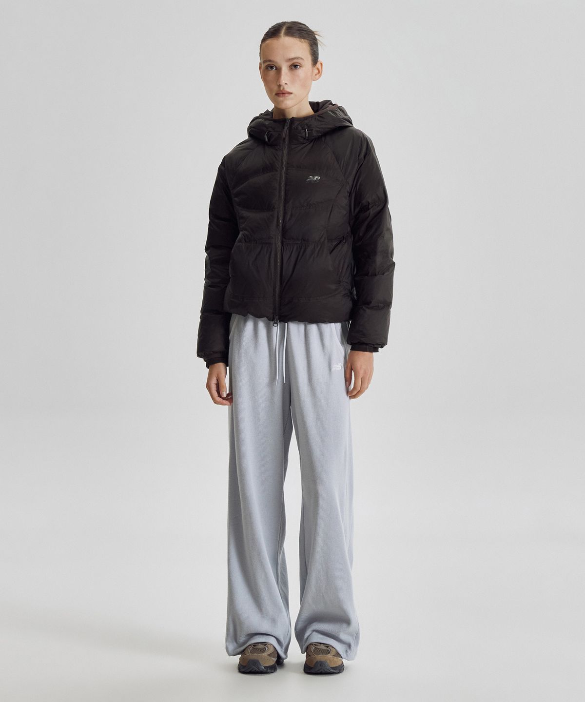 뉴발란스(NEW BALANCE) NBNPG4W912 / WOMEN 플라잉 204 Airy 후드형 경량다운 (BROWN)