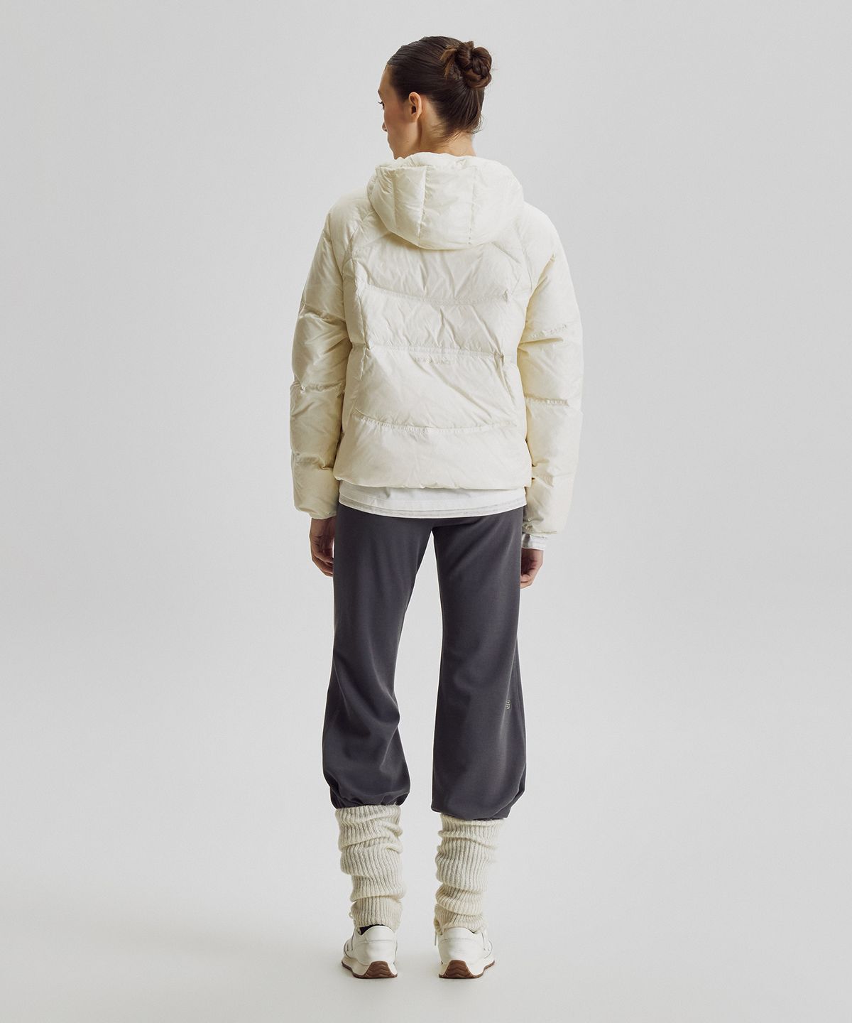 뉴발란스(NEW BALANCE) NBNPG4W912 / WOMEN 플라잉 204 Airy 후드형 경량다운 (L/BUTTER)