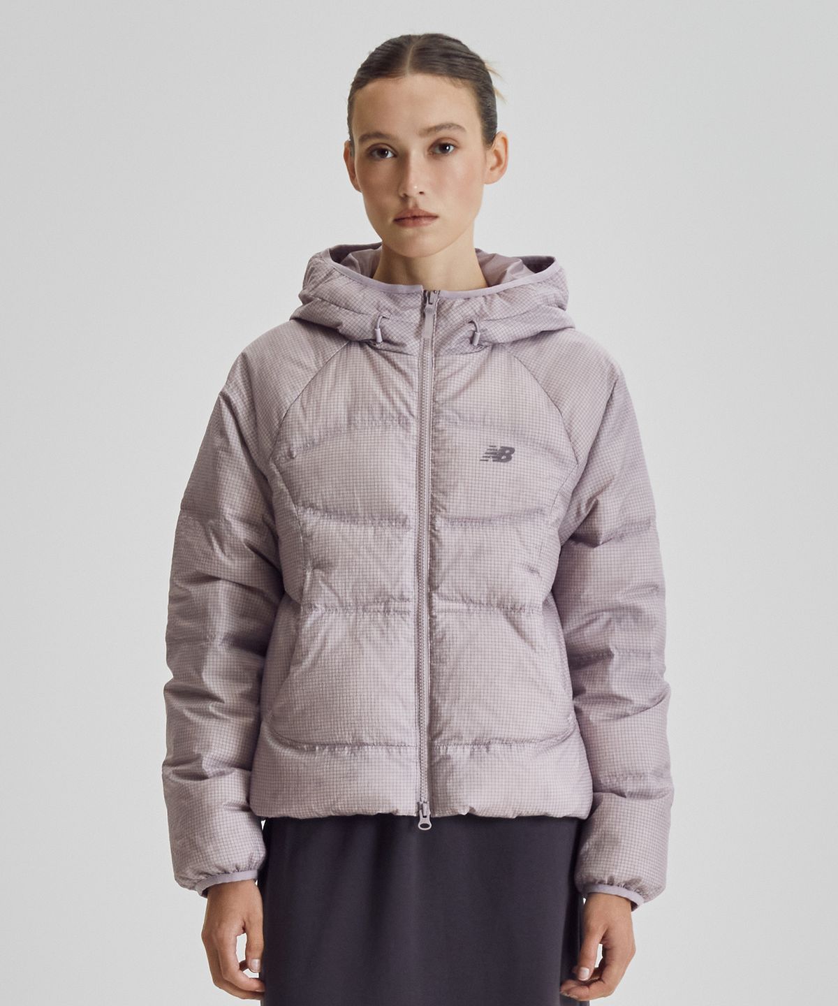 뉴발란스(NEW BALANCE) NBNPG4W912 / WOMEN 플라잉 204 Airy 후드형 경량다운 (PURPLE)