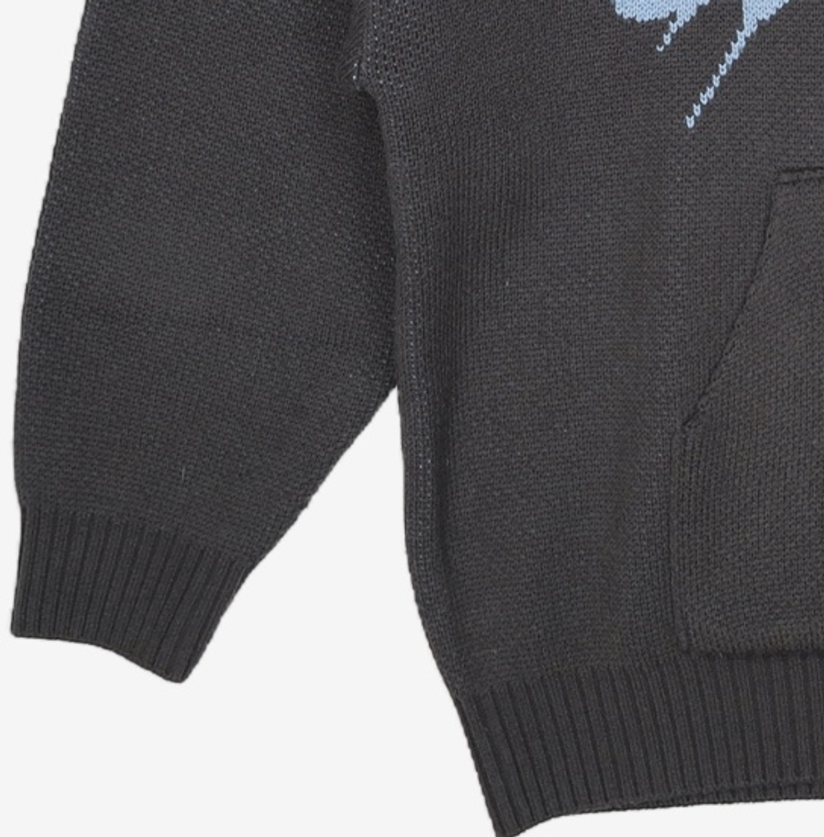 크리틱(CRITIC) GOTH LOGO HOOD KNIT CHARCOAL XL