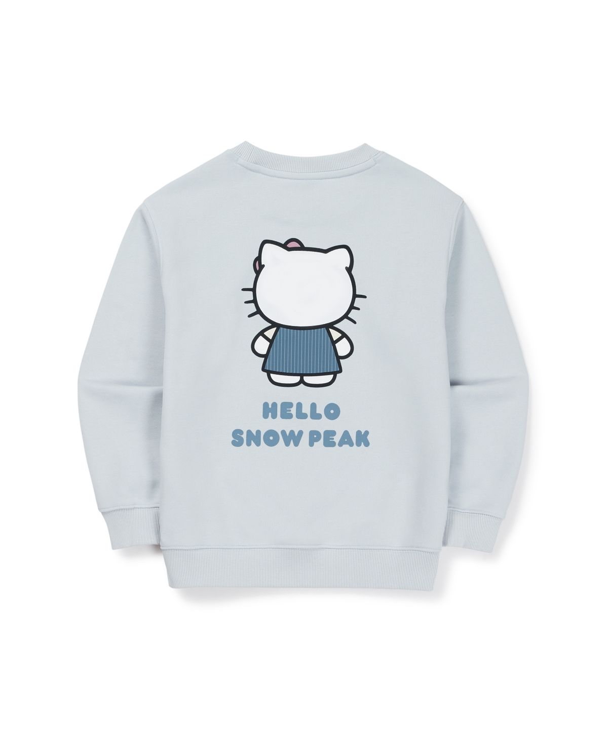 스노우피크 어패럴 키즈(SNOWPEAK APPAREL KIDS) [스노우피크 X 헬로키티] 키즈 약기모 맨투맨 (S26WKFHT88) Light Blue