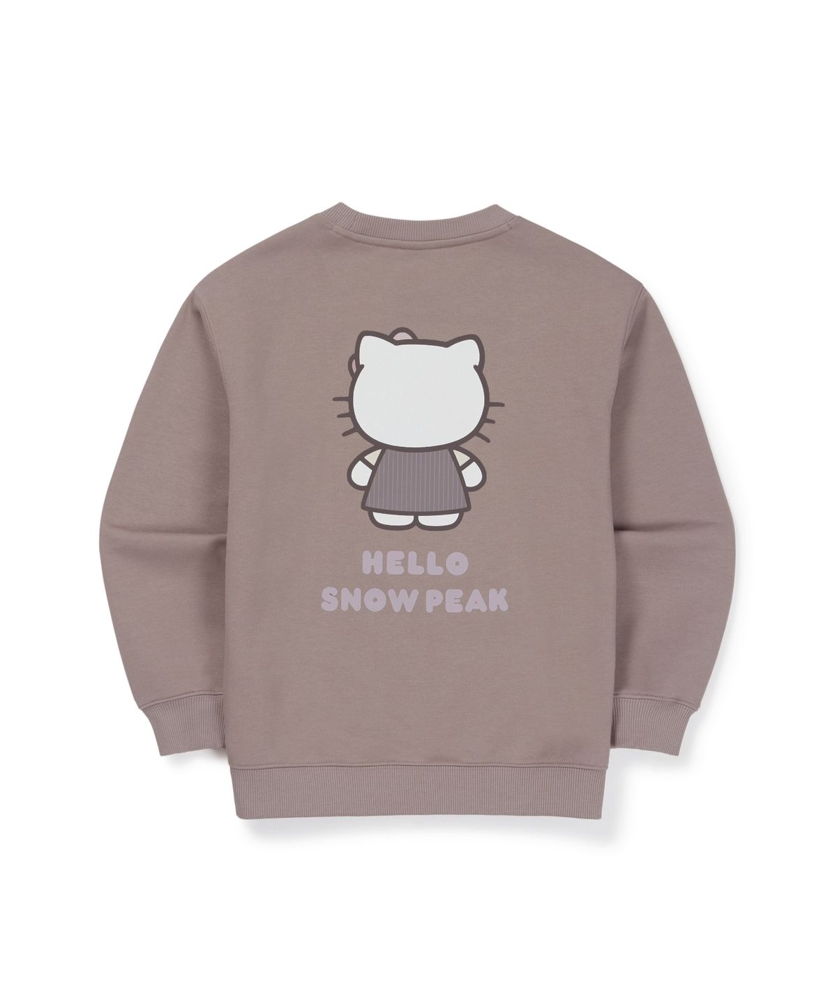 스노우피크 어패럴 키즈(SNOWPEAK APPAREL KIDS) [스노우피크 X 헬로키티] 키즈 약기모 맨투맨 (S26WKFHT88) Rusty Pink