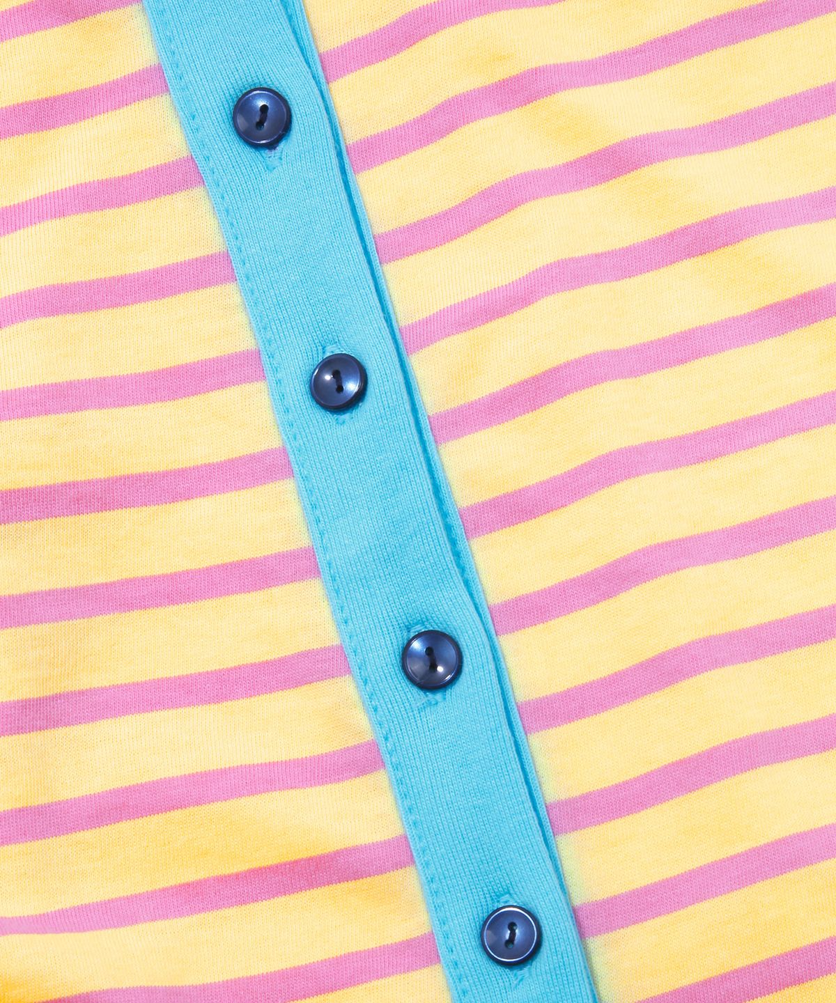 키지코(KIJIKO) ke109. Side Button Colorblock Cardigan Yellow