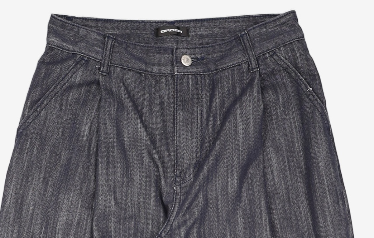 오더아카이브(ORDER ARCHIVE) One Pintuck wide 04 - Non fade rough indigo 28