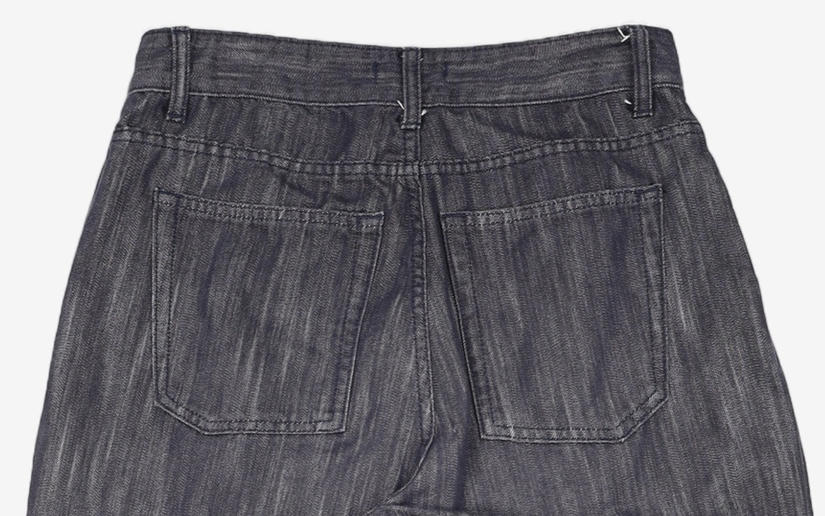 오더아카이브(ORDER ARCHIVE) One Pintuck wide 04 - Non fade rough indigo 28