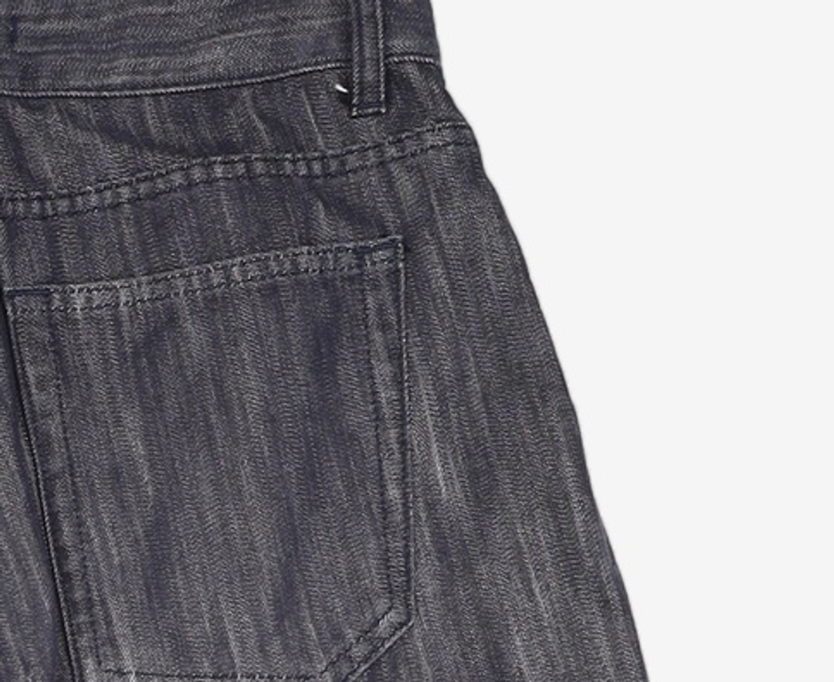 오더아카이브(ORDER ARCHIVE) One Pintuck wide 04 - Non fade rough indigo 28
