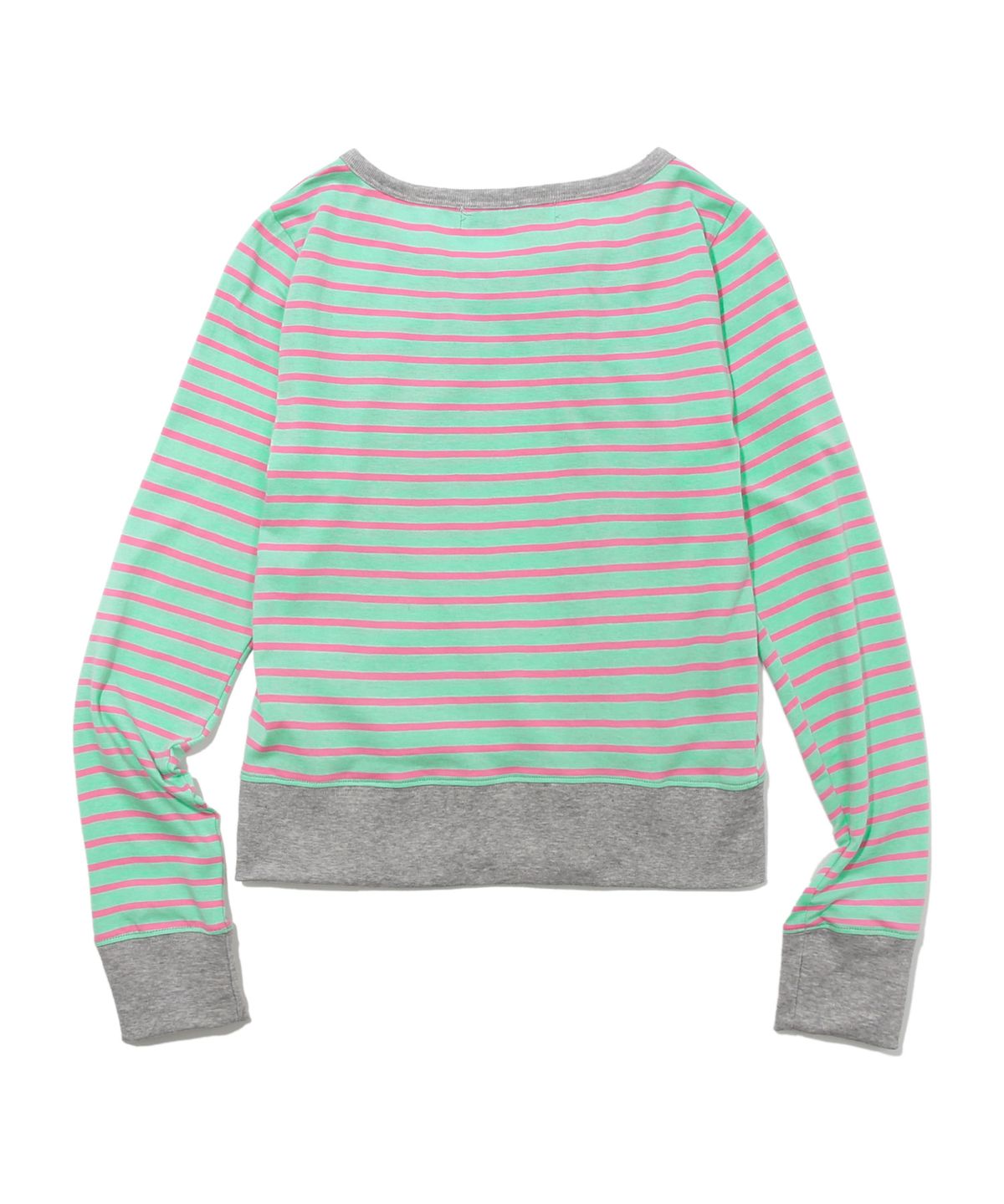 키지코(KIJIKO) ke109. Side Button Colorblock Cardigan Mint