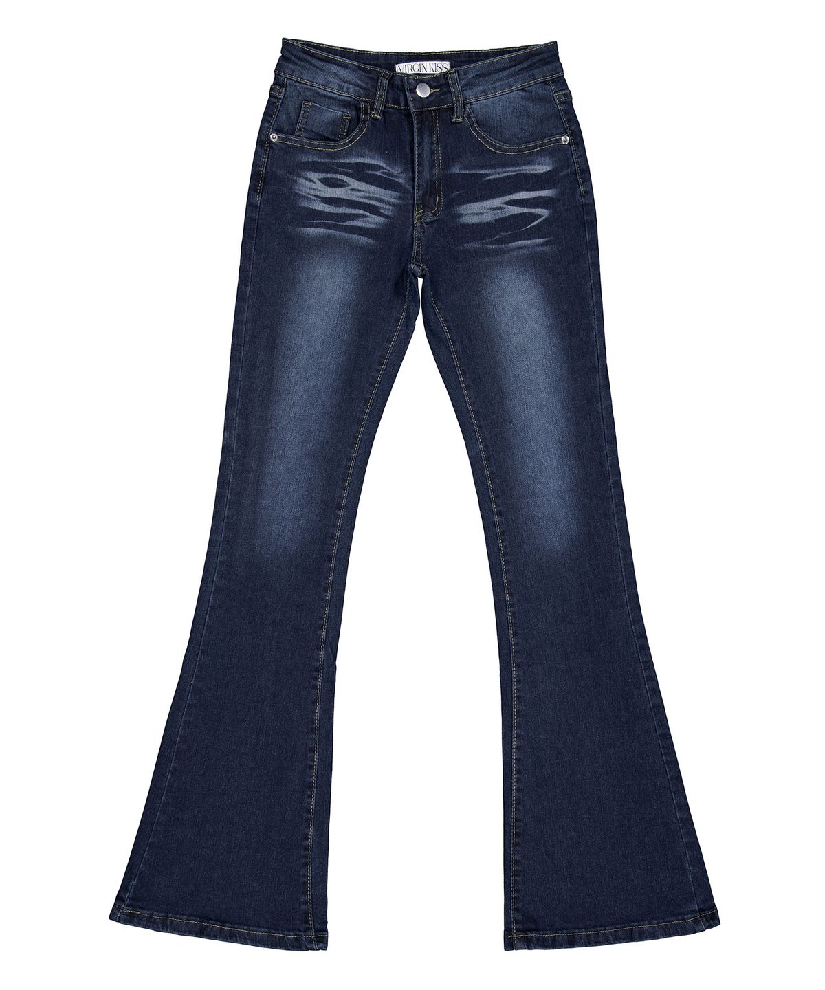 버진키스(VIRGINKISS) Hush lowrise bootscut washing jeans - BLUE