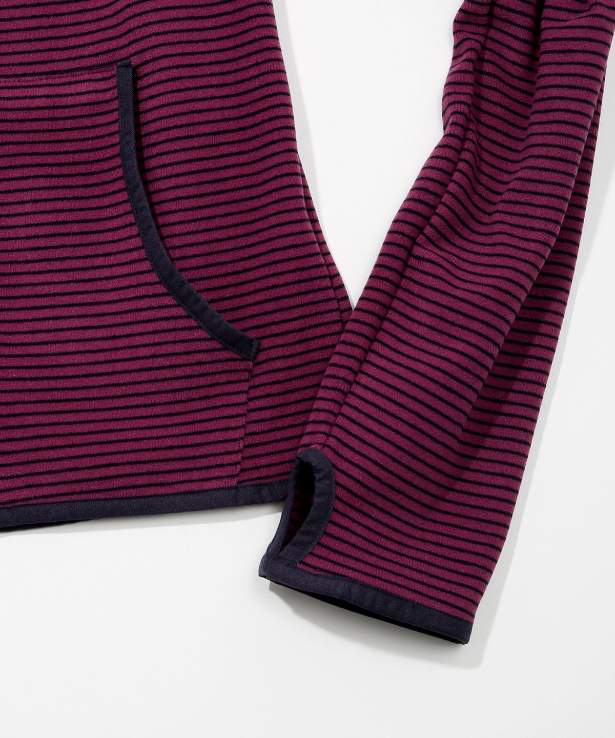 키지코(KIJIKO) ke108. Diagonal Fleece Balaclava Zip-up Burgundy