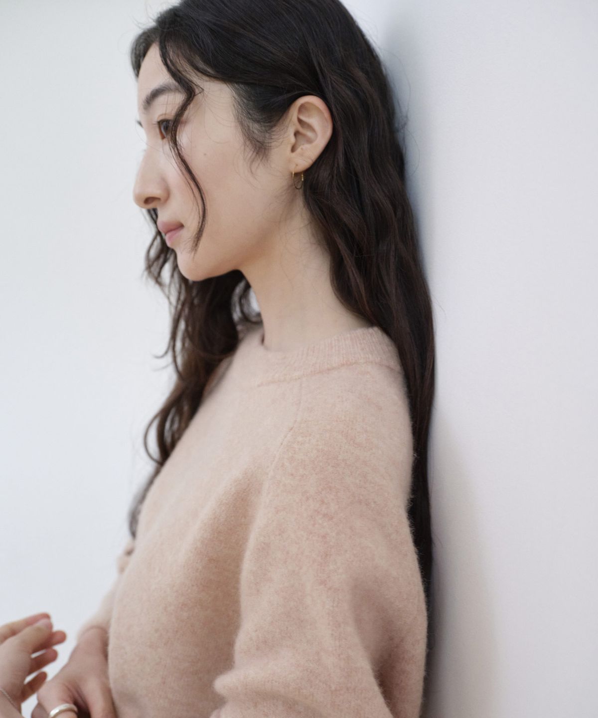 스텝어라운드(STEP AROUND) Double Back Yak Blend Knit_PINK