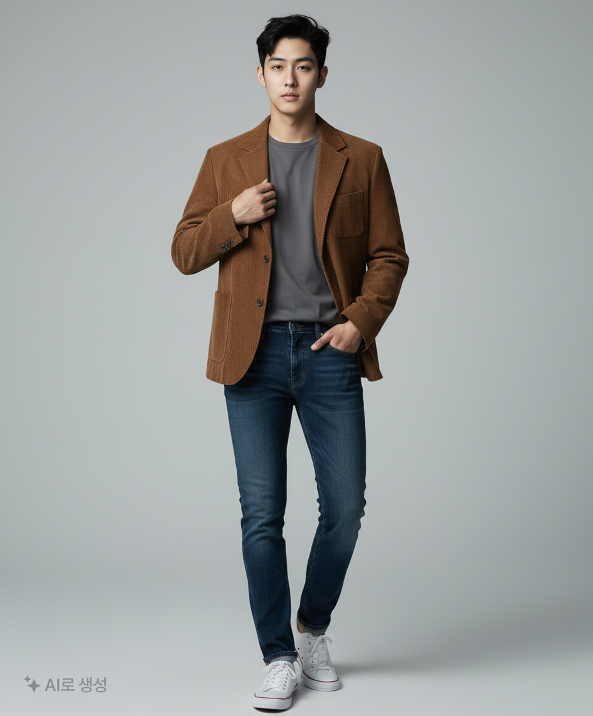 무신사 스탠다드(MUSINSA STANDARD) [시티 워커스] 8W 코듀로이 블레이저 [브라운] XL