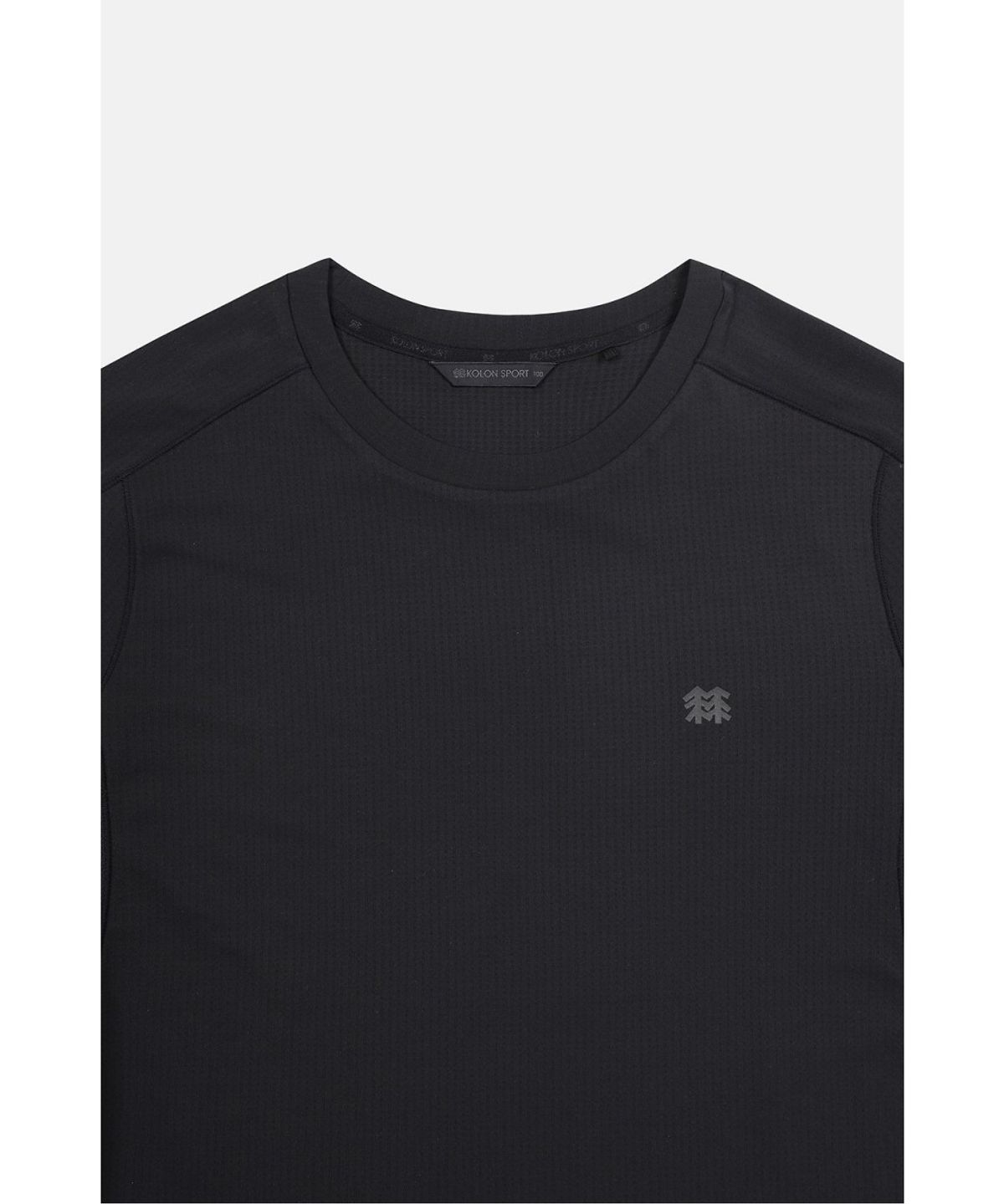 코오롱스포츠(KOLON SPORT) 남성 하이브리드 긴팔 라운드 티셔츠 JWTBA26151BLK