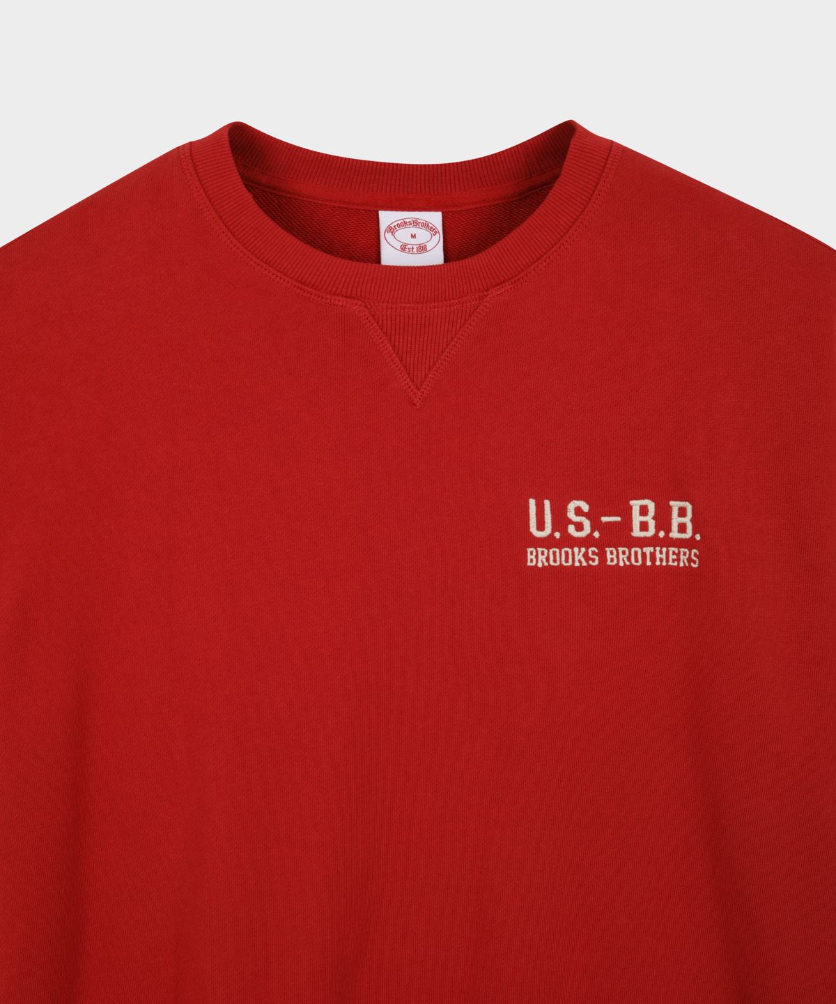 브룩스 브라더스(BROOKS BROTHERS) [Heritage] Rugby Ball 스웨트셔츠 (레드) (BBNPMHG302)