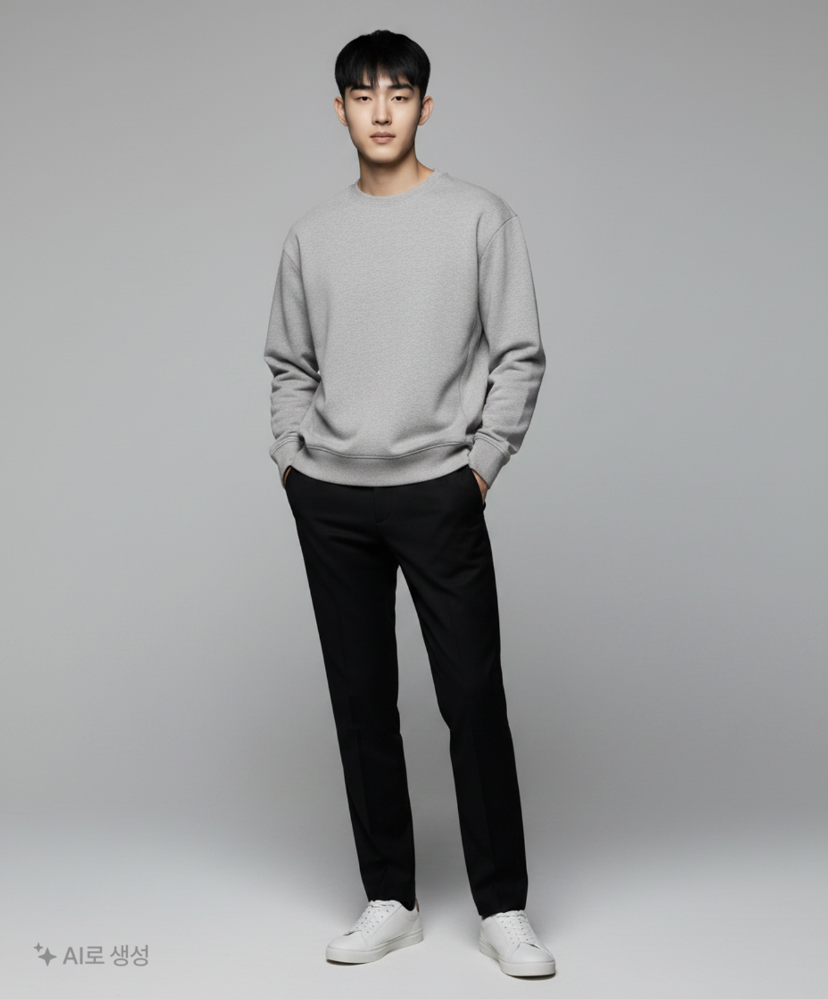 더니트컴퍼니(THEKNITCOMPANY) 원마일 기모 맨투맨 멜란지그레이 L
