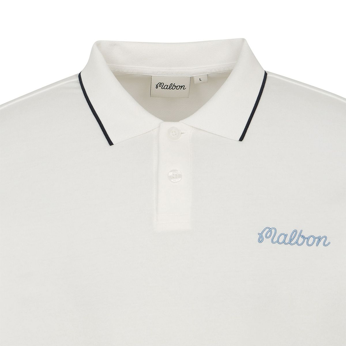 말본 골프(MALBON GOLF) 코튼 폴리 버킷 폴로티셔츠 OFF WHITE (MAN)