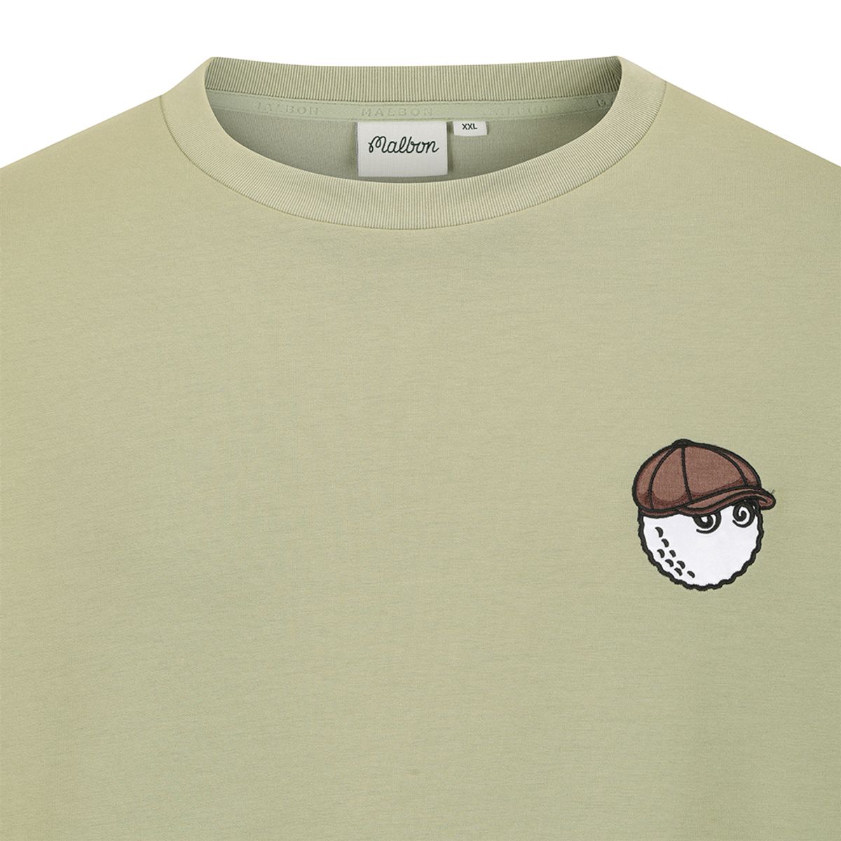 말본 골프(MALBON GOLF) 버킷 소매 레이어드 라운드 티셔츠 LIGHT KHAKI (MAN)