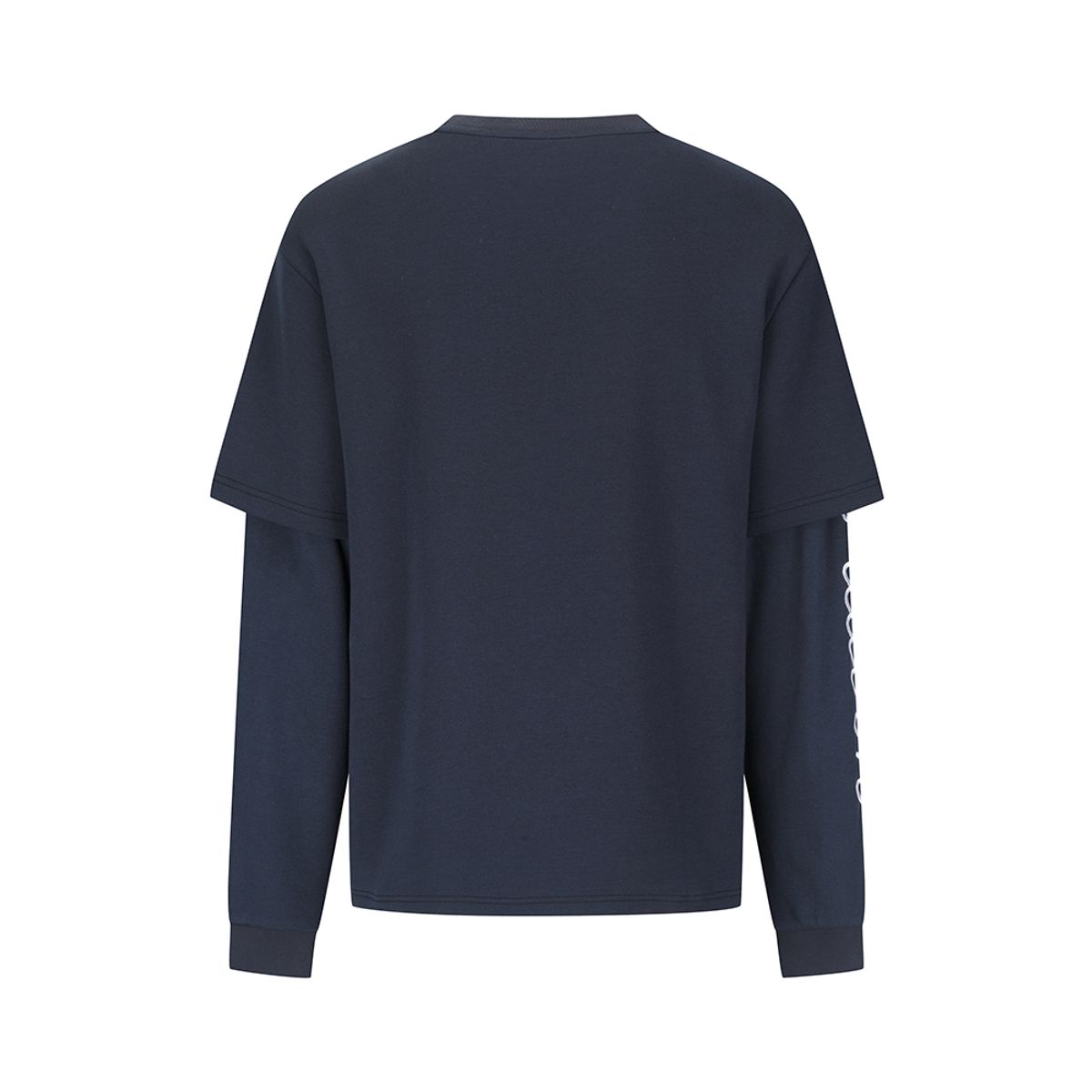 말본 골프(MALBON GOLF) 버킷 소매 레이어드 라운드 티셔츠 NAVY (MAN)