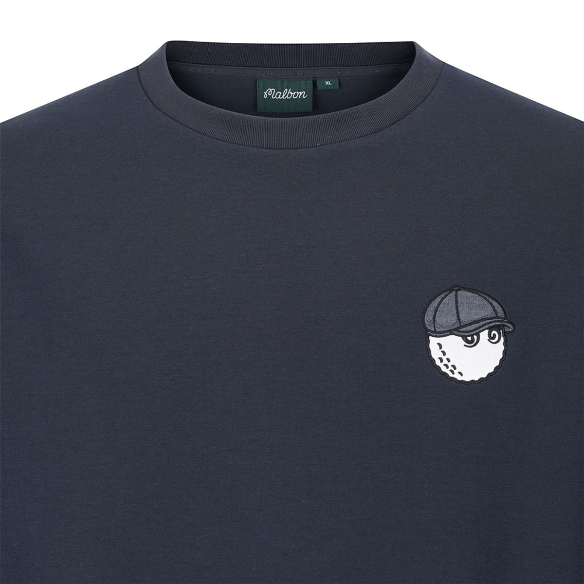 말본 골프(MALBON GOLF) 버킷 소매 레이어드 라운드 티셔츠 NAVY (MAN)