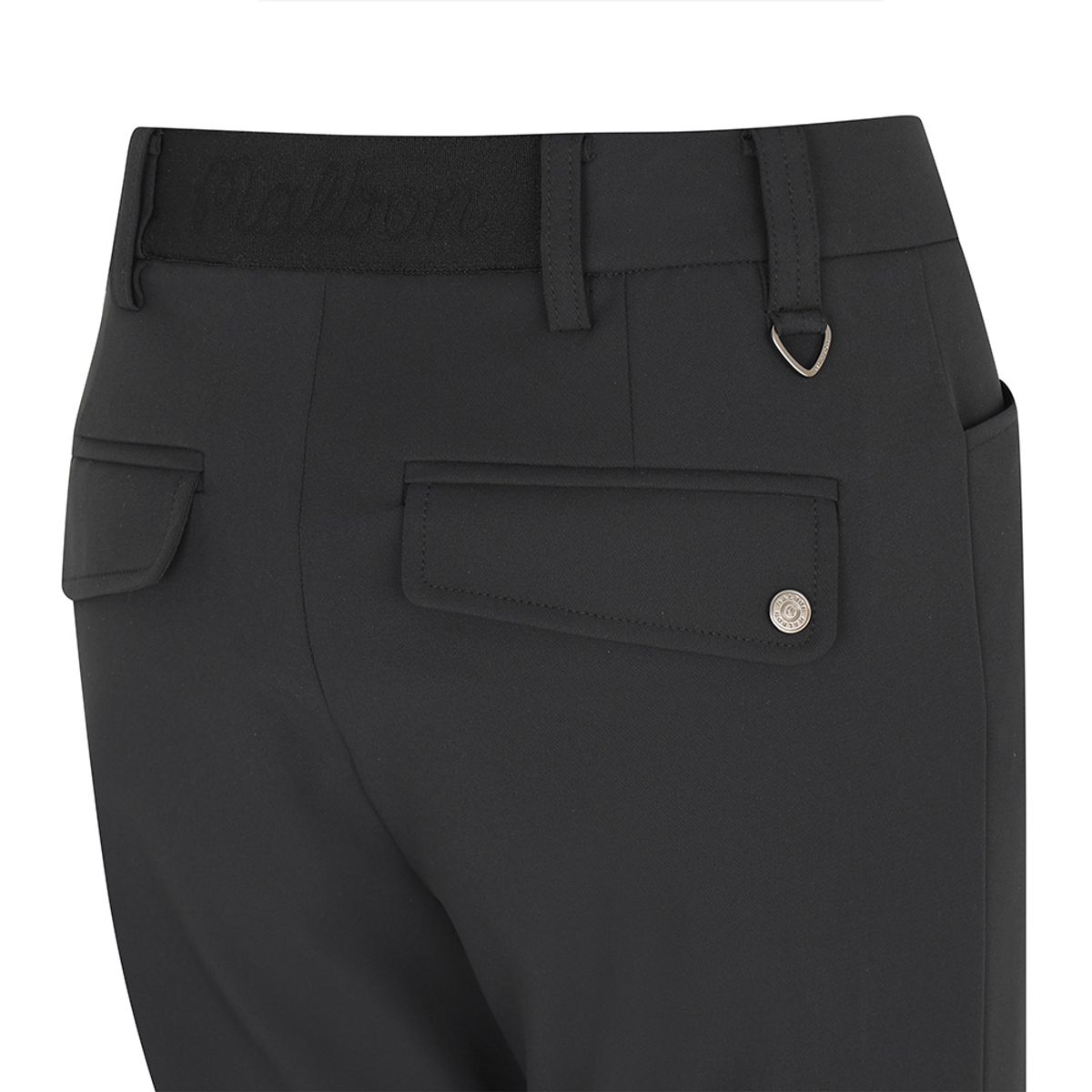 말본 골프(MALBON GOLF) 슬림핏 부츠컷 팬츠 BLACK (WOMAN)