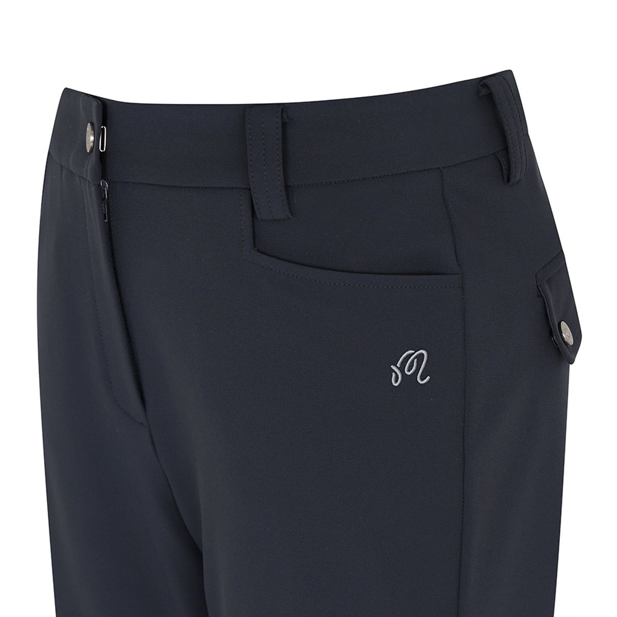 말본 골프(MALBON GOLF) 슬림핏 부츠컷 팬츠 NAVY (WOMAN)
