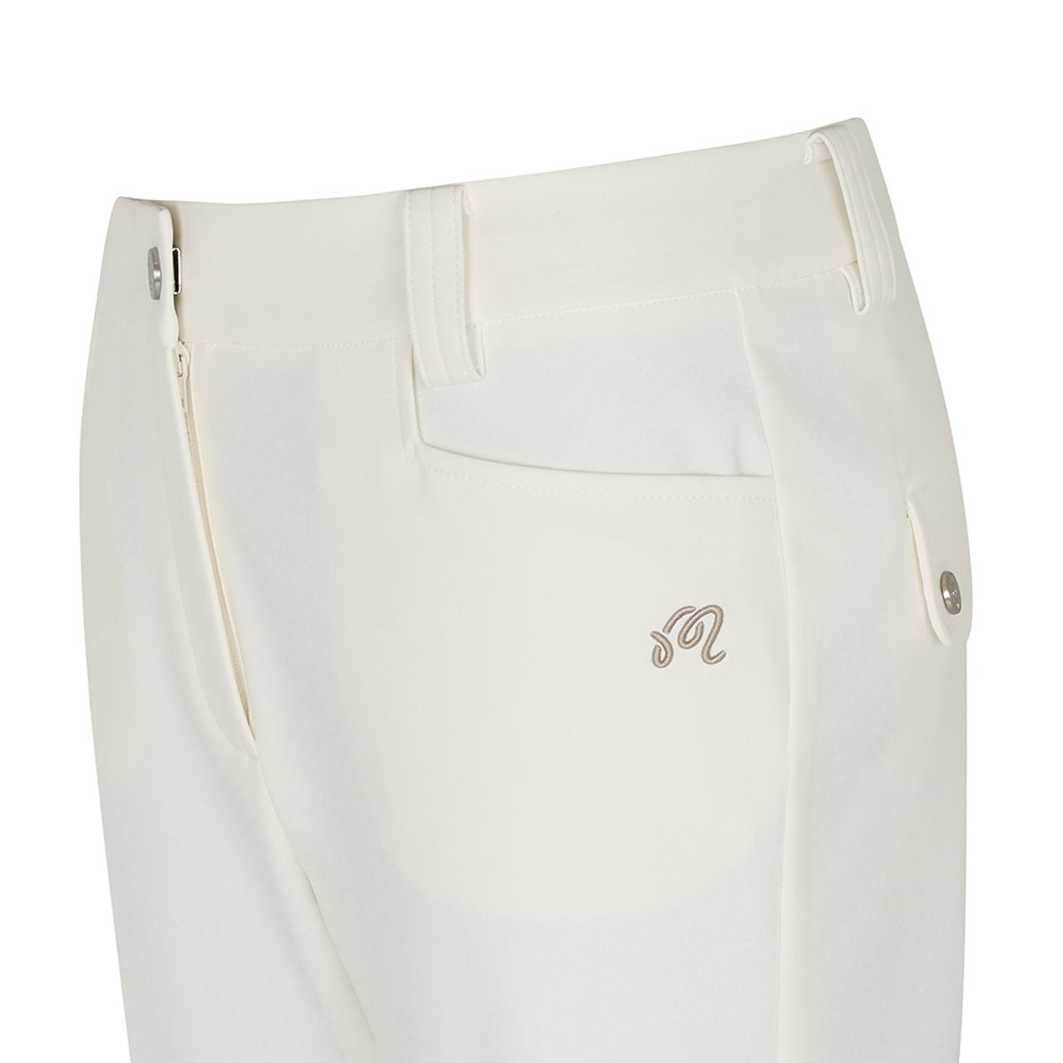 말본 골프(MALBON GOLF) 슬림핏 부츠컷 팬츠 OFF WHITE (WOMAN)