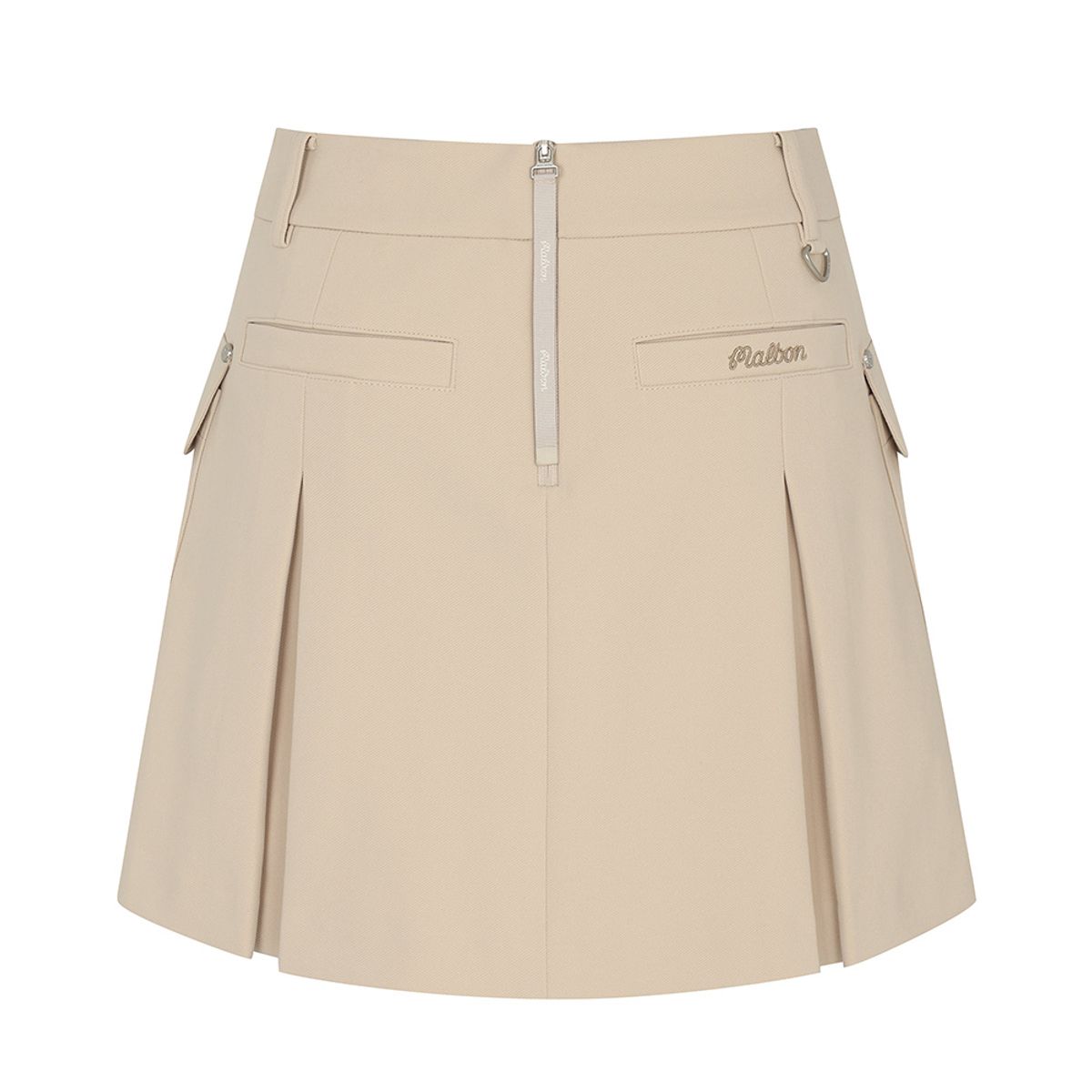 말본 골프(MALBON GOLF) 스티치 포인트 포켓 변형 스커트 BEIGE (WOMAN)