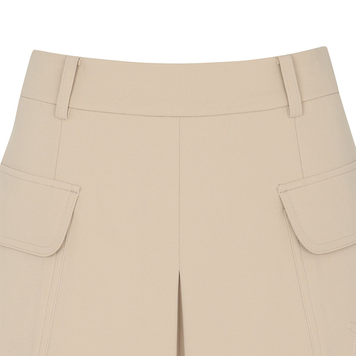 말본 골프(MALBON GOLF) 스티치 포인트 포켓 변형 스커트 BEIGE (WOMAN)