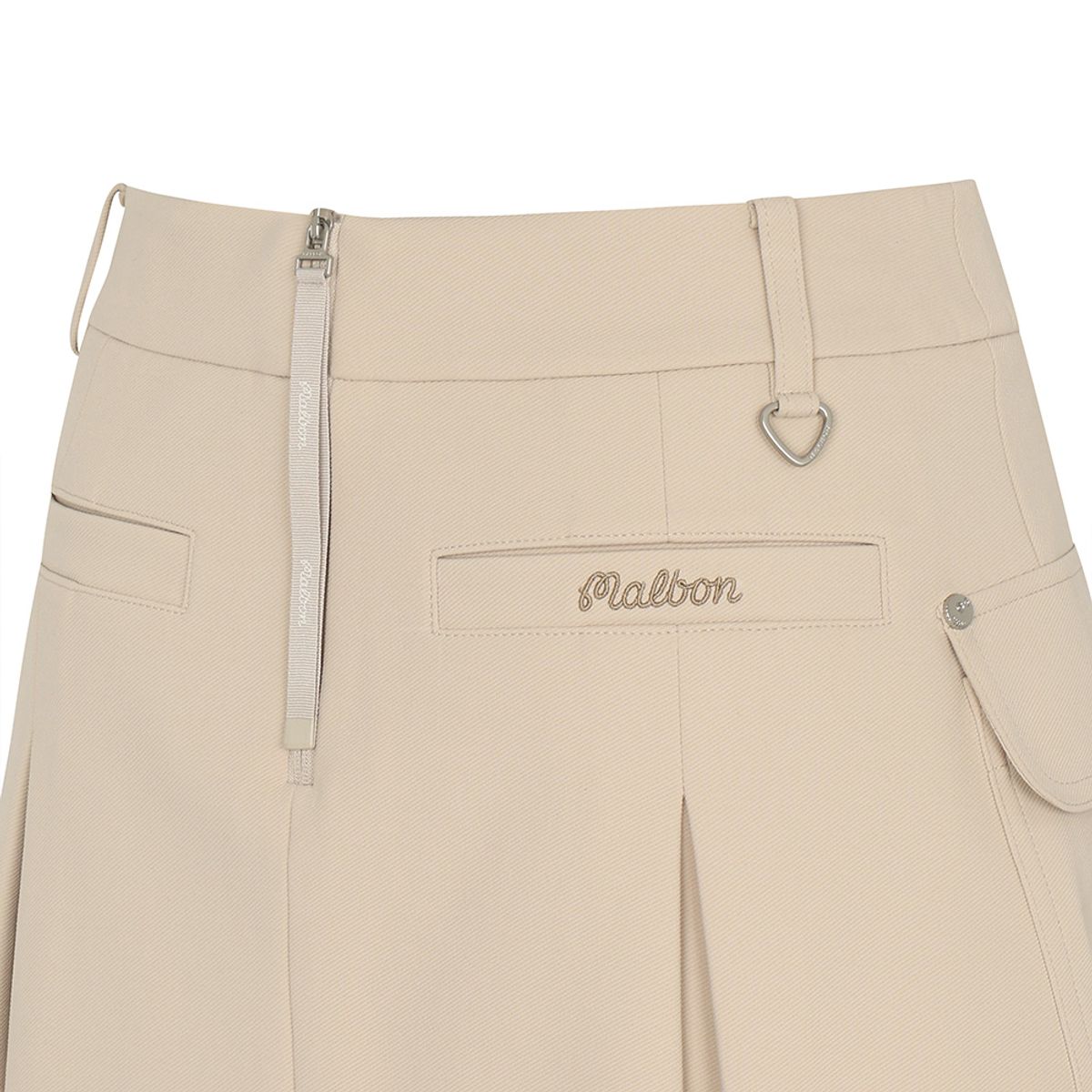 말본 골프(MALBON GOLF) 스티치 포인트 포켓 변형 스커트 BEIGE (WOMAN)