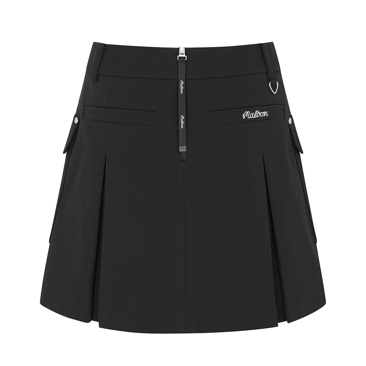 말본 골프(MALBON GOLF) 스티치 포인트 포켓 변형 스커트 BLACK (WOMAN)