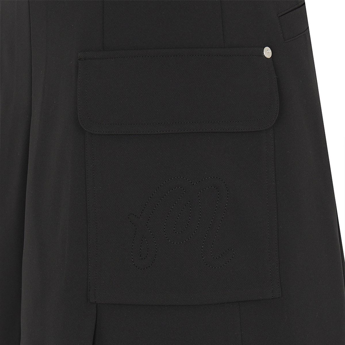 말본 골프(MALBON GOLF) 스티치 포인트 포켓 변형 스커트 BLACK (WOMAN)