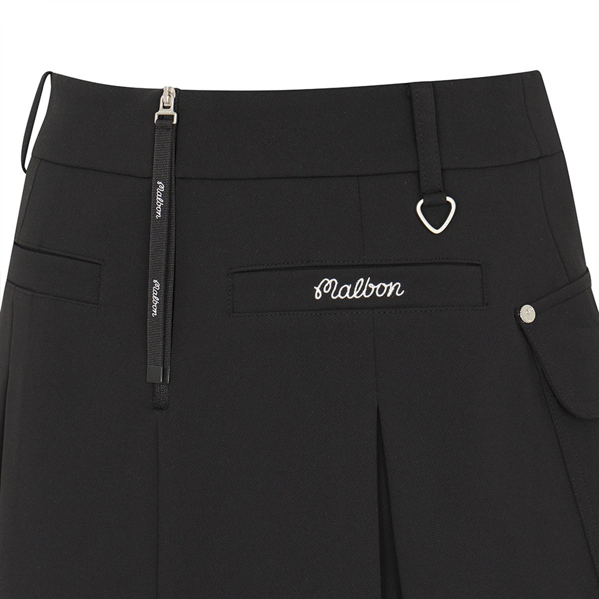 말본 골프(MALBON GOLF) 스티치 포인트 포켓 변형 스커트 BLACK (WOMAN)