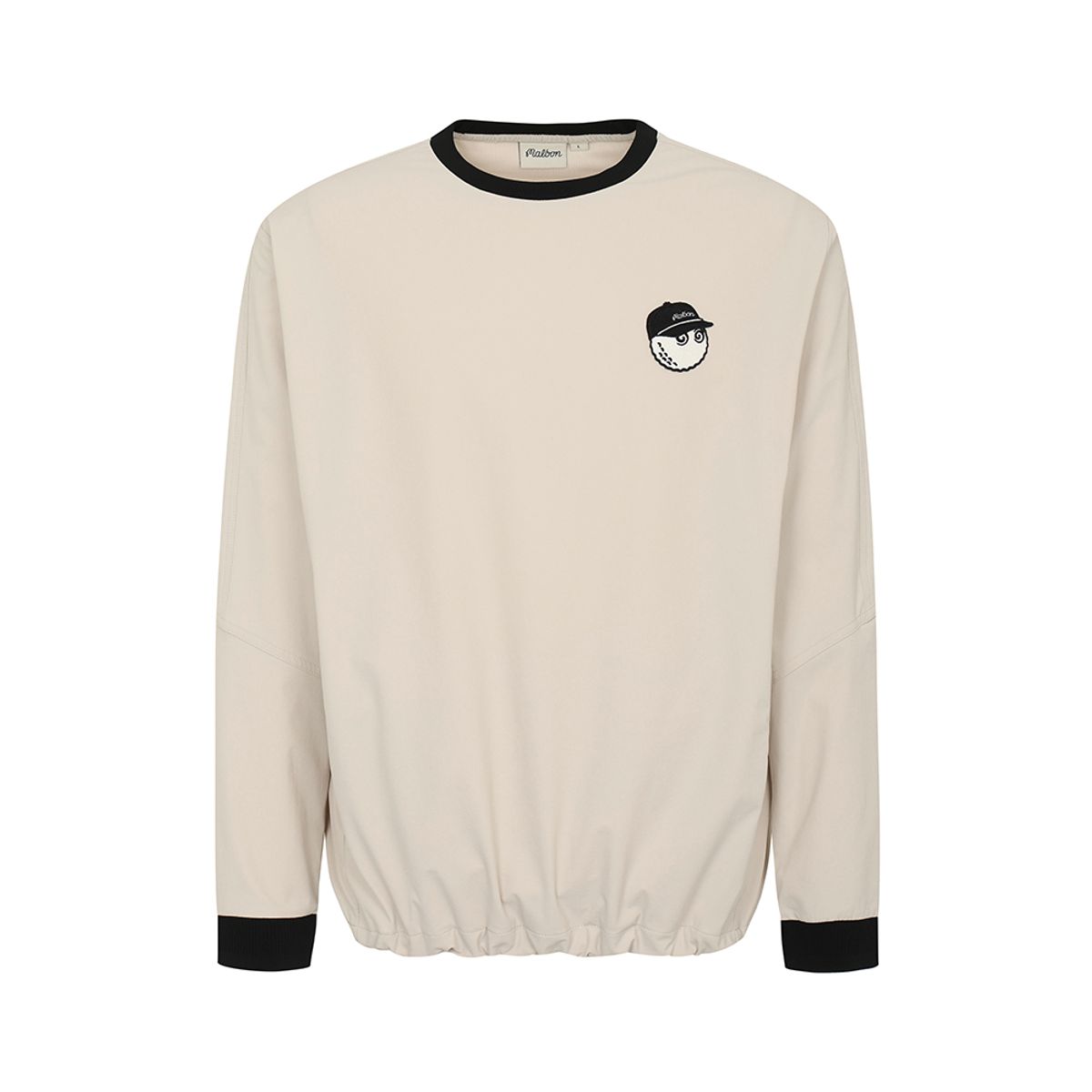 말본 골프(MALBON GOLF) 플레이어 라운드 넥 피스테 BEIGE (MAN)