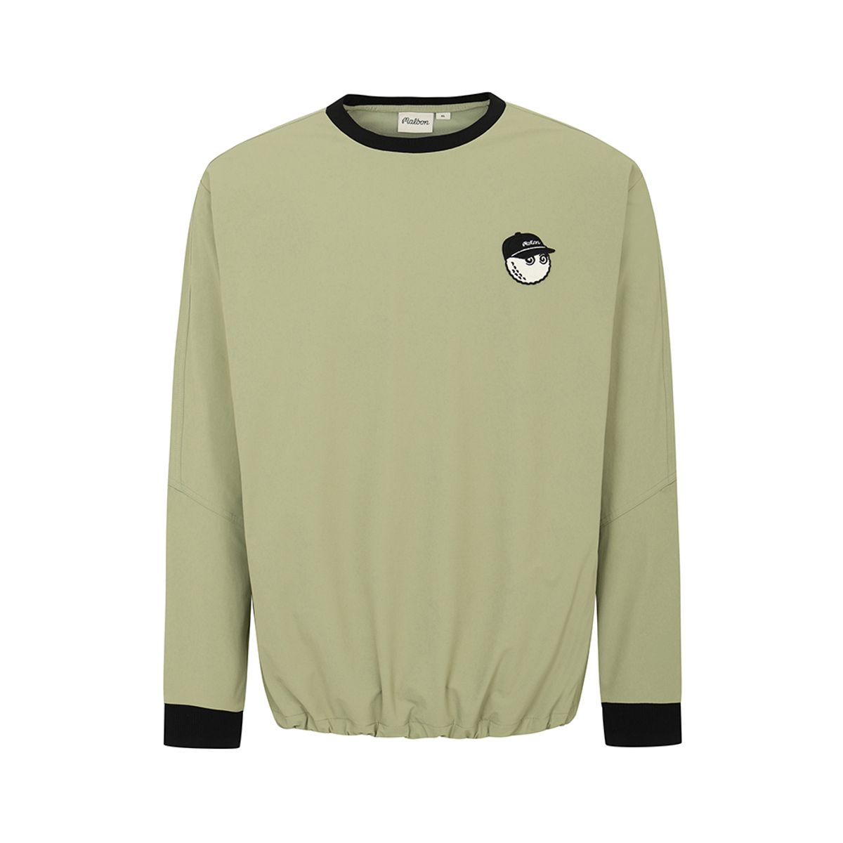말본 골프(MALBON GOLF) 플레이어 라운드 넥 피스테 LIGHT KHAKI (MAN)