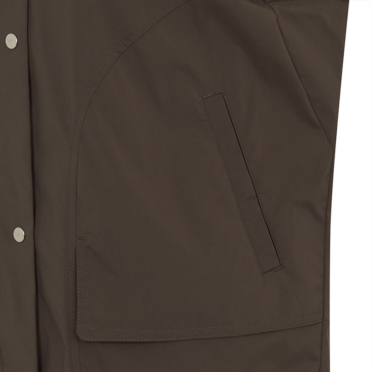 말본 골프(MALBON GOLF) 여성 메쉬 안감 후드 자켓 BROWN (WOMAN)