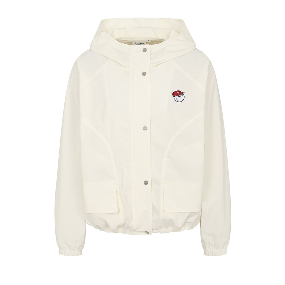 말본 골프(MALBON GOLF) 여성 메쉬 안감 후드 자켓 OFF WHITE (WOMAN)